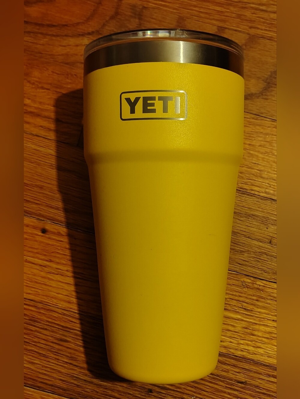 Retired Alpine Yellow Yeti 26oz Limited Ed. Stainless Steel Rambler With Lid.